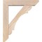 Ekena Millwork Olympic Slat Smooth Bracket w/ Offset Brace, Douglas Fir, 5 1/2"W x 24"D x 28"H BKT0604X24X28OLY06SDF - alternate 2